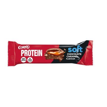 Corny Soft 30% Protein Протеинов бар с шоколад и карамел х45 грама