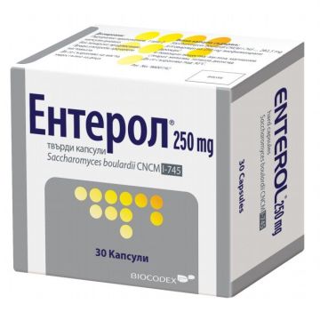 Ентерол 250 мг x30 твърди капсули Biocodex