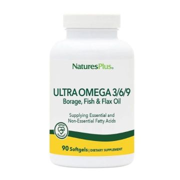 Ultra Омега 3 6 9 х90 желатинови капсули Natures Plus