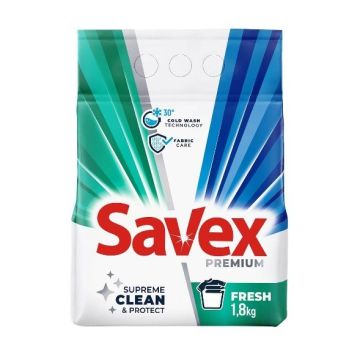 Savex Premium Fresh Прах за пране x1,8 кг 22 пранета