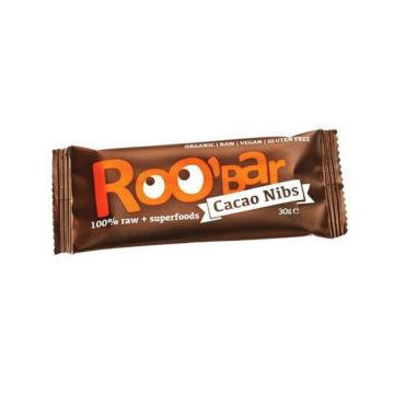 Roobar Cacao Nibs Био суров десерт с какаови зърна x30 грама