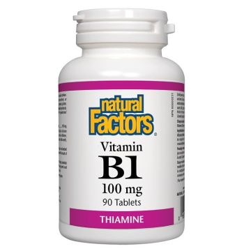 Витамин B1 тиамин 100 мг х90 таблетки Natural Factors