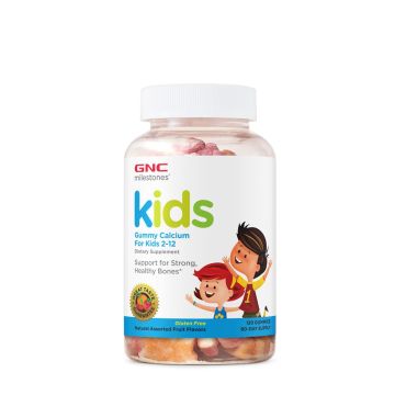 Milestones Kids Калций за деца от 2 до 12 години х120 дъвчащи таблетки GNC