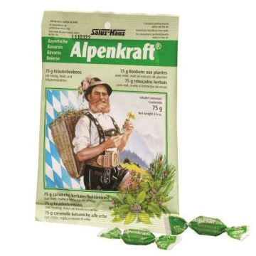 Alpenkraft Билкови бонбони за свеж дъх х75 грама