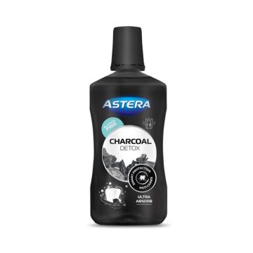 Astera Charcoal Detox Вода за уста с активен въглен х300 мл