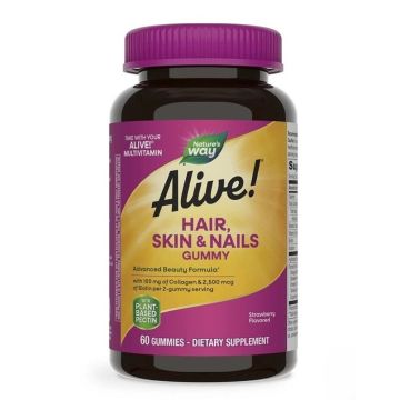 Nature’s Way Alive Коса, кожа и нокти Формула с колаген х60 желирани таблетки