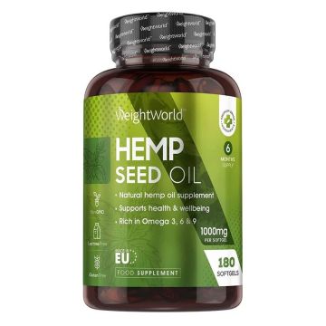 Масло от конопено семе х180 софтгел капсули Weight World