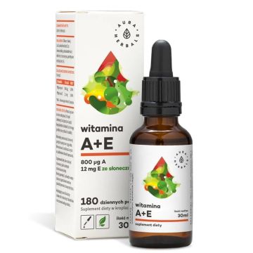 Витамин А (800 μg) + Е (12 mg) капки х30 мл Aura Herbals