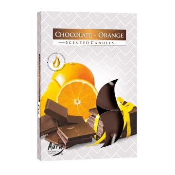 Bispol Ароматни чаени свещи Chocolate & Orange x6 броя