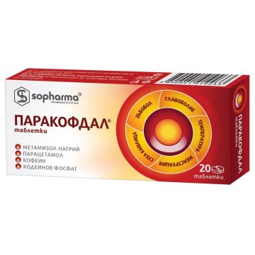 Паракофдал при болка и главоболие х20 таблеки Sopharma