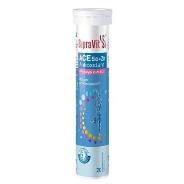 Antioxidant ACE, Se+Zn с антиоксидантно действие x20 ефервесцентни таблетки Supravit