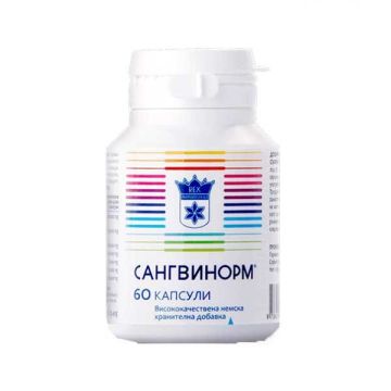 Сангвинорм за добра кръвотворна функция х60 капсули Rex Pharmaceuticals