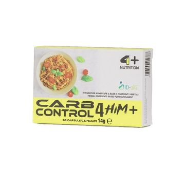 Carb Control 4 Him+ за намаляване асимилацията на въглехидрати х30 капсули 4+ Nutrition