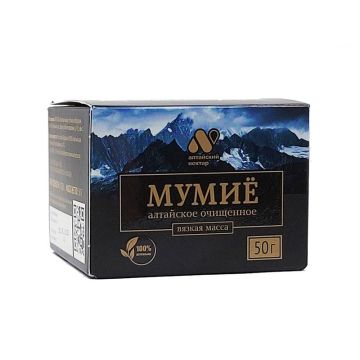 Алтайско, пречистено Мумийо (Шилажит) Паста x50 г Алтайский Нектар