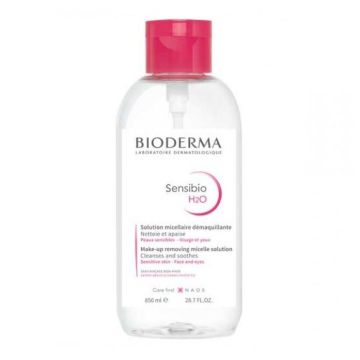 Bioderma Sensibio H2O Почистваща мицеларна вода за лице за чувствителна кожа x850 мл