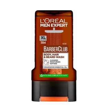 Loreal Paris Men Expert Barber Club Мъжки душ гел за тяло, коса и брада x300 мл