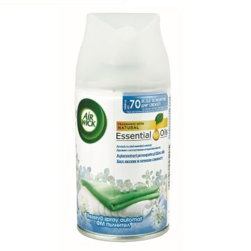 Air Wick Cool Linen & White Lilac Пълнител ароматизатор за устройство Freshmatic x250 мл