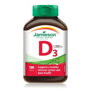 Витамин D3 1000IU х100 таблетки Jamieson