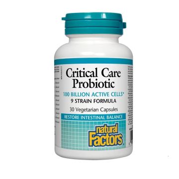 Critical Care Пробиотик 100 млрд CFU, 9 щама формула х30 капсули Natural Factors