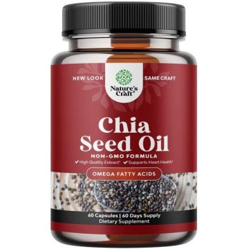Масло от семена на чиа 500 mg х60 течни капсули Nature's Craft