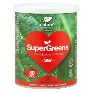 SuperGreens Skin Зелен микс за красива кожа, био х150 г Nature's Finest