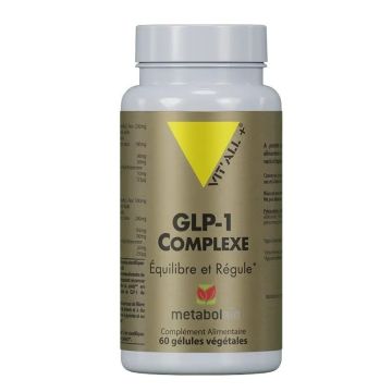 GLP-1 Комплекс с Берберин и Хром за балансиране на кръвната захар х60 веган капсули Vit'all Plus