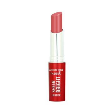 Golden Rose Mood Sheer Bright Червило за устни със сияен завършек х3,5 грама, 106 Peachy Pink