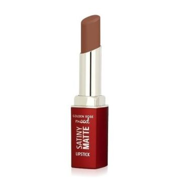 Golden Rose Mood Satiny Matte Червило за устни със сатенен матов завършек х3,5 грама, 01 Bare Nude