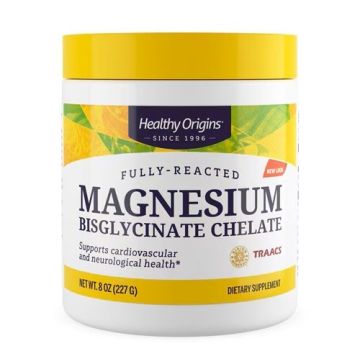 Магнезий бисглицинат хелат, прах 200 mg х227 г Healthy Origins