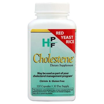 Cholestene (Червен ориз, дрожди) за нормални нива на холестерола 600 mg х120 капсули Healthy Origins