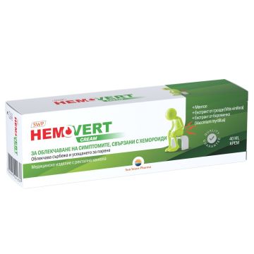 Hemovert крем за облекчаване при хемороиди х40 мл Sun Wave Pharma