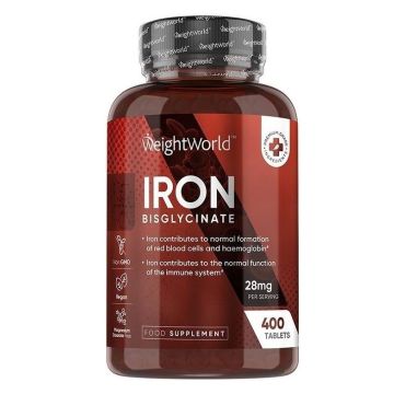 Желязо бисглицинат 14 mg х400 таблетки Weight World