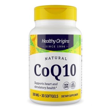 Коензим Q10 Убиквинон 100 mg х30 софтгел капсули Healthy Origins