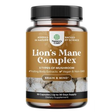 Lion's mane Комплекс от медицински гъби Имунитет и фокус х30 капсули Nature's Craft