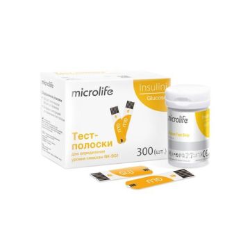 Microlife Insulini Glucose Тест ленти за глюкоза х300 броя