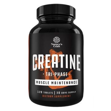Креатин монохидрат + Креатин HCL + Креатин пируват х120 таблетки Nature's Craft