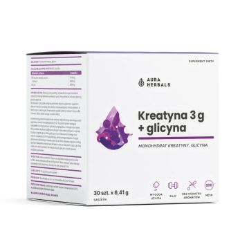 Креатин 3000 mg + Глицин 3000 mg х30 сашета Aura Herbals