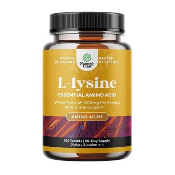L-Лизин Имунна подкрепа и възстановяване 500 mg х100 таблетки Nature's Craft