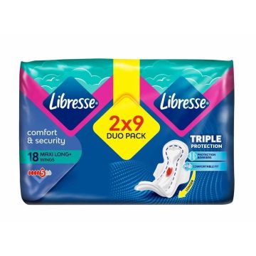 Libresse Maxi Long Дамски превръзки х18 броя