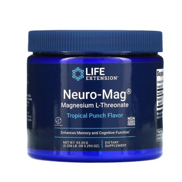 Neuro-Mag Магнезий Л-Треонат, пудра с тропически вкус х93.35 г Life Extension