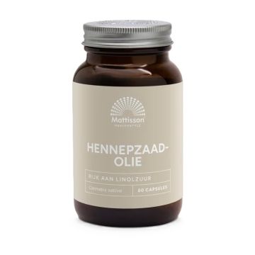 Hennepzaadolie Масло от конопено семе x60 капсули, Mattisson Healthstyle