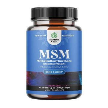 MSM при скованост в ставите 1000 mg х60 таблетки Nature's Craft