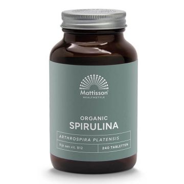 Спирулина, Био 500 mg х240 таблетки Mattisson Healthstyle