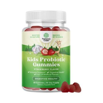 Пробиотик за деца 2,5 млрд. CFU с вкус на ягода х30 желирани таблетки Nature's Craft