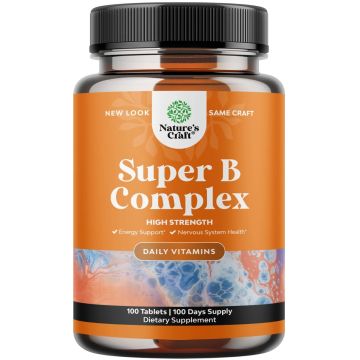 Super B Complex Витамин В комплекс х100 таблетки Nature's Craft