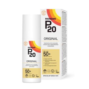 Riemann P20 Original Прозрачен слънцезащитен спрей за лице и тяло, SPF50+ x100 мл