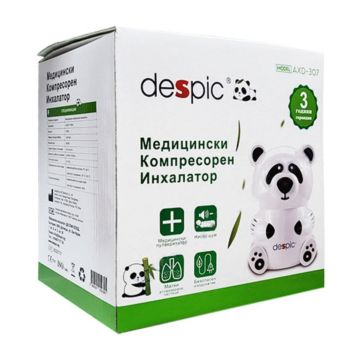 Despic Компресорен инхалатор AXD-307 с подарък плюшена играчка Панда