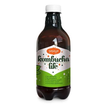 Kombucha Life Естествено газиран чай с папая х500 мл