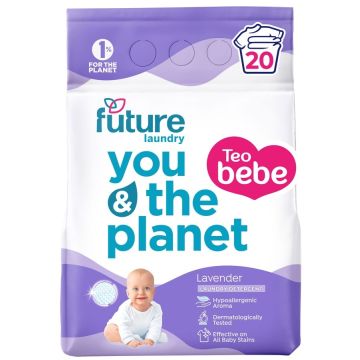 Future Lavender Прах за пране за бебешки дрехи х1,5 кг, 20 пранета
