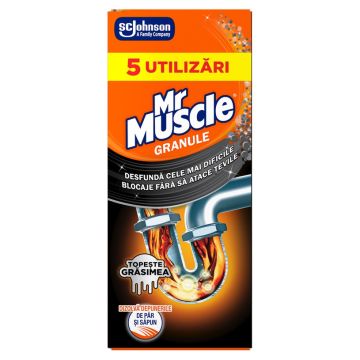 Mr Muscle Препарат за отпушване на канали, гранули х250 грама
